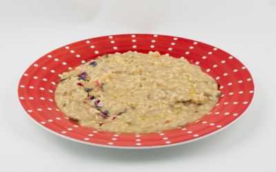 Risotto ai porcini e gamberi